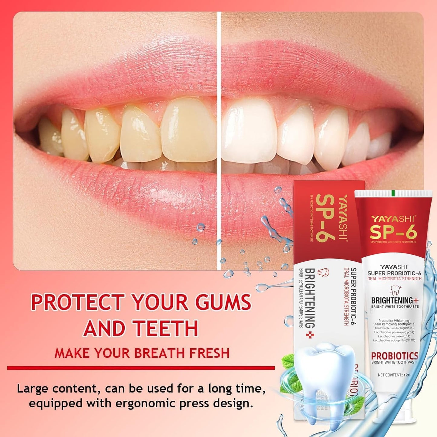 Super Probiotic-6 Toothpaste with 6 Probiotics oalance Oral microbiota strength