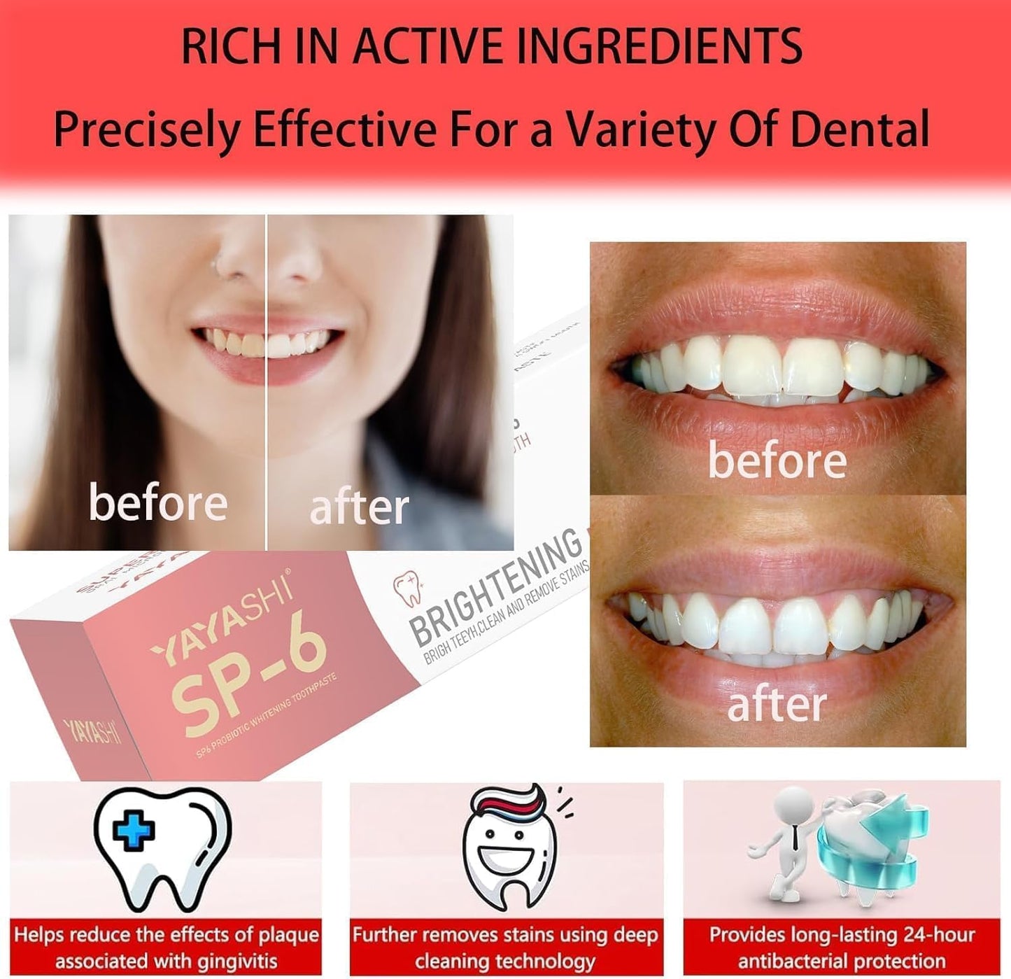 Super Probiotic-6 Toothpaste with 6 Probiotics oalance Oral microbiota strength