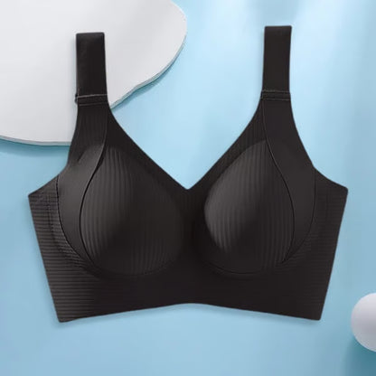 Women's Ribbed Push Up Adjustable Wireless Bra