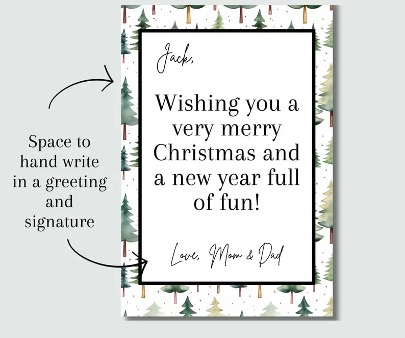 🎄📚Christmas Gift Card Book - 🎁Surprises On Every Page📚Hardcover & Durability Line(♻️Free PDF Included!)